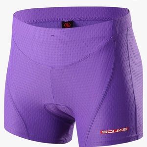 Souke Sports women’s purple cycling shorts